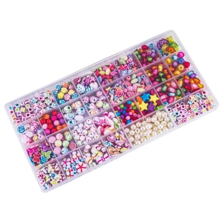 Koraliki Zestaw Do Tworzenia Robienia Bransoletek, Biżuterii, Naszyjników-1648351