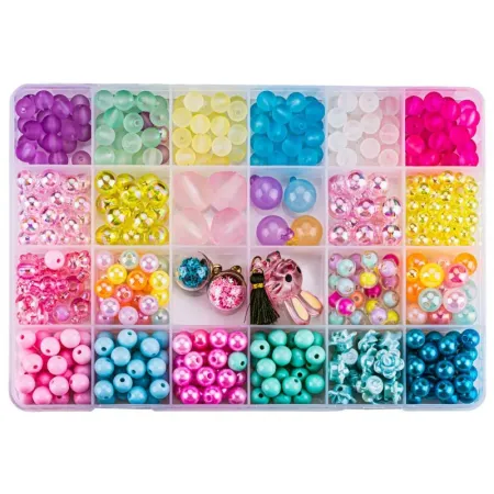 Koraliki Zestaw Do Tworzenia Robienia Bransoletek, Biżuterii, Naszyjników-1648360