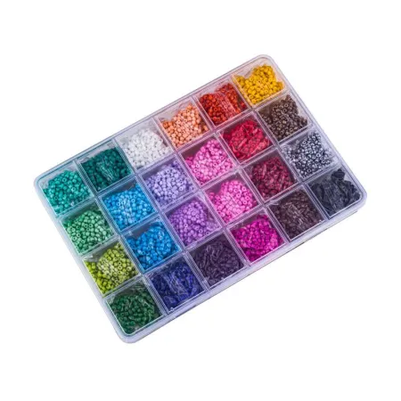 Koraliki Zestaw Do Tworzenia Robienia Bransoletek, Biżuterii, Naszyjników-1648364