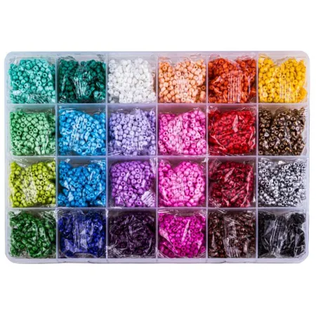 Koraliki Zestaw Do Tworzenia Robienia Bransoletek, Biżuterii, Naszyjników-1648365