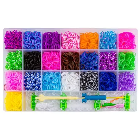 Gumki Zestaw Do Robienia Tworzenia Bransoletek Naszyjników Koraliki 4400 elementów-1648369