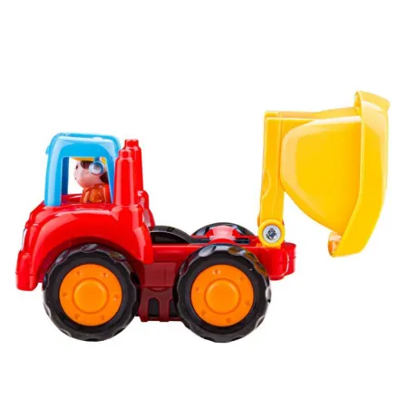 Zestaw 4 Pojazdów Z Napędem, Pojazdy Budowlane, Traktor, Koparka, Wywrotka, Betoniarka-1648473