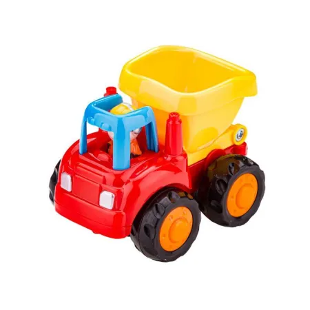 Zestaw 4 Pojazdów Z Napędem, Pojazdy Budowlane, Traktor, Koparka, Wywrotka, Betoniarka-1648475