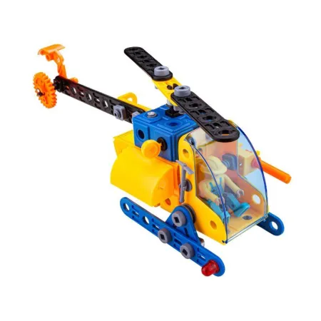 Klocki Konstrukcyjne, Maszyny, Pojazdy Budowlane, Auto, Helikopter, Dźwig, Samochód Do Rozkręcania I Skręcania 6w1-1