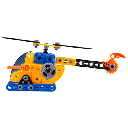 Klocki Konstrukcyjne, Maszyny, Pojazdy Budowlane, Auto, Helikopter, Dźwig, Samochód Do Rozkręcania I Skręcania 6w1-1