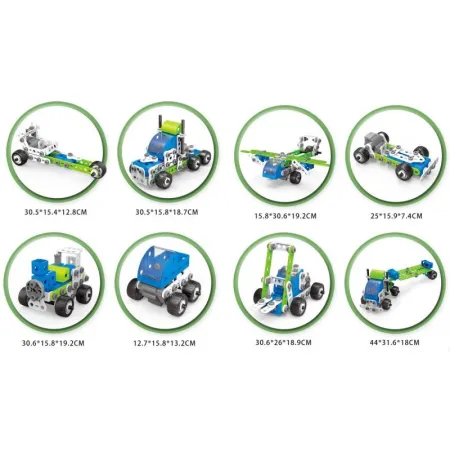 Klocki Konstrukcyjne, Pojazdy Budowlane, Auto, Samochód, Samolot Do Rozkręcania I Skręcania 18w1-1648504