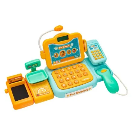Edukacyjna sklepowa kasa fiskalna - mikrofon, waga, czytnik, akcesoria Przecena 2