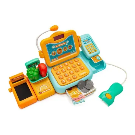 Edukacyjna sklepowa kasa fiskalna - mikrofon, waga, czytnik, akcesoria Przecena 2-1648541