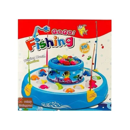 Gra WĘDKOWANIE, Rybki, Łowienie Rybek, 2 Jeziorka, Podświetlenie, Dźwięk RÓŻOWY ZESTAW-1648549