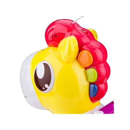 Edukacyjny Konik Na Biegunach Interaktywny Sorter, Cymbałki, Klocki, Melodie-1648600