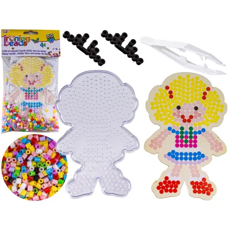 Koraliki do prasowania, Prasowanka, Szablon, Saszetka DZIEWCZYNKA W SUKIENCE