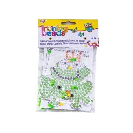 Koraliki do prasowania, Prasowanka, Szablon, Saszetka ZACZAROWANA ŻABKA, ŻABA W KORONIE-1648656