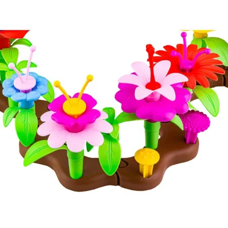 Klocki Konstrukcyjne Ogród Kwiatki, Zestaw Do Zbudowania Kwiatowej Kompozycji 104 EL-1648705