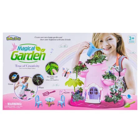 RÓŻOWY Zestaw Małego Ogrodnika UPRAWA Nawilżacz do roślin, Domek Dla Lalek, Doniczka Na Rośliny-1648760