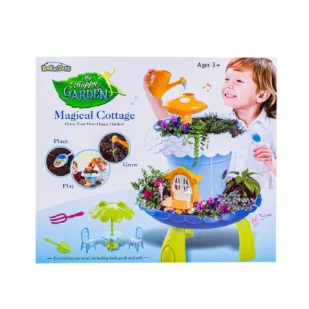 NIEBIESKI Zestaw Małego Ogrodnika UPRAWA Nawilżacz do roślin, Domek Dla Lalek, Doniczka Na Rośliny-1648771