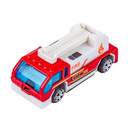Metalowe Pojazdy Uprzywilejowane, Auta, Resoraki 6 Sztuk Zestaw 1:64 STRAŻ POŻARNA, WÓZ STRAŻACKI-1648895