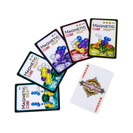 Gra, Układanka Logiczna, Magnetyczna Kostka Do Ułożenia, Klocki + KARTY-1648909