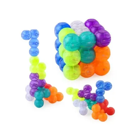 Gra, Układanka Logiczna, Magnetyczna Kostka Do Ułożenia, Klocki + KARTY-1648913