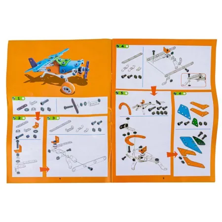 Klocki Elastyczne Konstrukcyjne 5w1 132 El., Maszyny, Pojazdy, Auto, Samochód, Samolot, Skuter Do Rozkręcania I Skręc