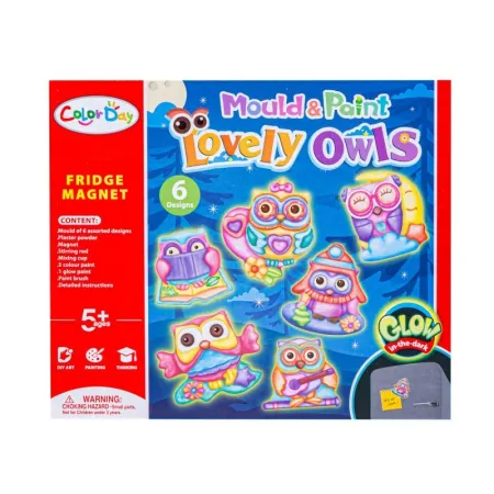 Kreatywny Zestaw Stwórz Magnes, Odlew DIY SŁODKIE SOWY, SÓWKI Zrób To Sam-1648953