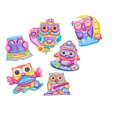 Kreatywny Zestaw Stwórz Magnes, Odlew DIY SŁODKIE SOWY, SÓWKI Zrób To Sam-1648954