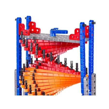 Tęczowy Zjazd Gra Dla Kulek, Tor Kulkowy, Zjeżdżalnia, Klocki, Wieża 550 El.-1648981
