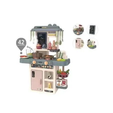 Multifunkcyjna Kuchnia Z Lodówką I Płytą Gazową, Beżowo-Szara Przecena 5-1649094