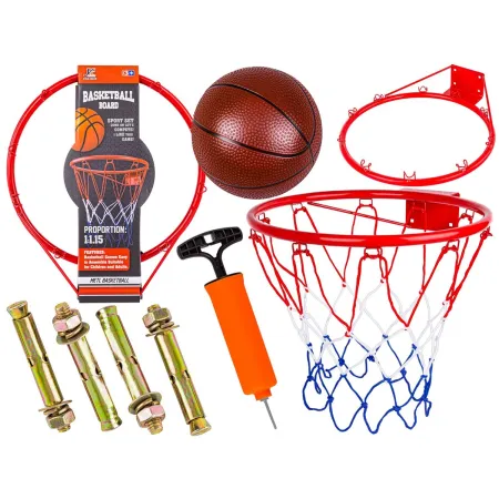 Zestaw Do Gry W Koszykówkę, Kosz, Obręcz Do Koszykówki + Piłka, Koszykówka