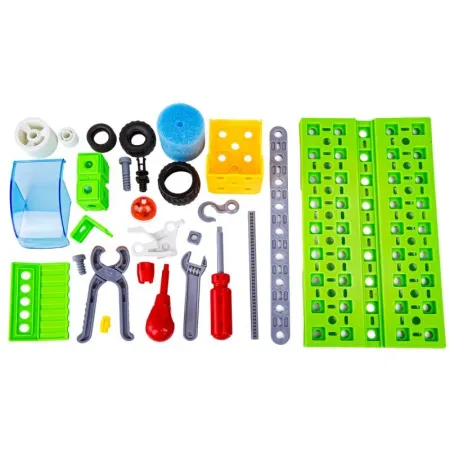 Klocki Konstrukcyjne MIASTO 340 El. Pojazdy, Stacja Benzynowa, Auto, Samochód, Samolot Do Rozkręcania I Skręcania 10w