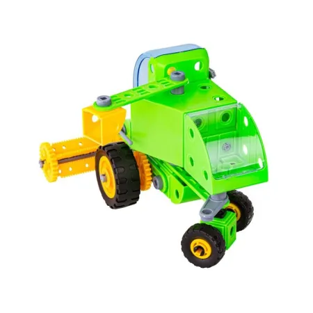 Klocki Konstrukcyjne ZESTAW ROLNIKA, FARMERA 153 El. Pojazdy Rolnicze, Kombajn, Stodoła, Traktor Do Rozkręcania I Skr?