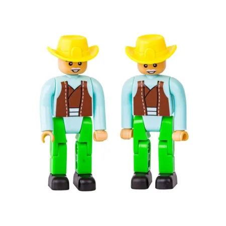 Klocki Konstrukcyjne ZESTAW ROLNIKA, FARMERA 153 El. Pojazdy Rolnicze, Kombajn, Stodoła, Traktor Do Rozkręcania I Skr?