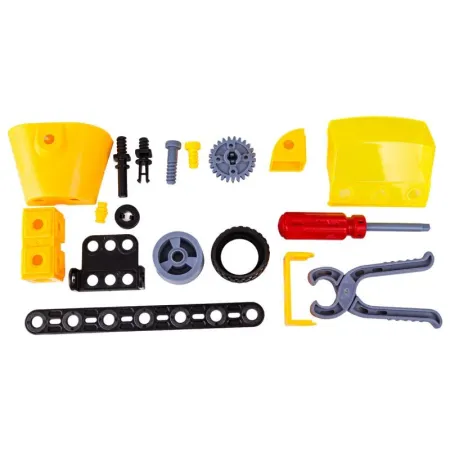 Klocki Konstrukcyjne 193 El. Maszyny, Pojazdy Budowlane, Ciężarówka, Betoniarka, Helikopter Do Rozkręcania I Skręca