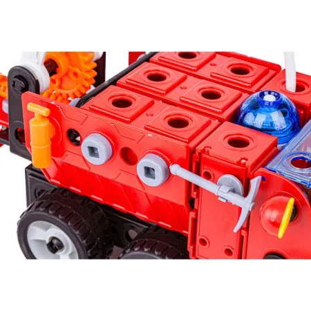 Klocki Konstrukcyjne STRAŻ POŻARNA 159 El. Pojazdy Ratunkowe, Ciężarówka, Helikopter, Auto Do Rozkręcania I Skręc