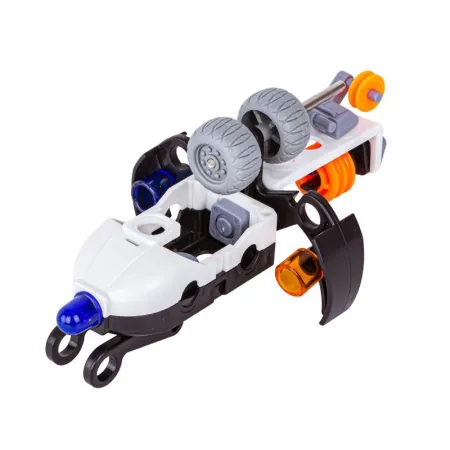 Klocki Konstrukcyjne 161 El. POLICJA, ZESTAW POLICYJNY, Motocykl, Ponton, Samochód Do Rozkręcania I Skręcania 8w1-164