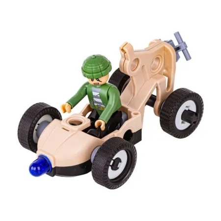 Klocki Konstrukcyjne 161 El. POLICJA, ZESTAW POLICYJNY, Motocykl, Ponton, Samochód Do Rozkręcania I Skręcania 8w1-164