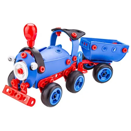 Klocki Elastyczne, Konstrukcyjne 142 El. Ciuchcia, Samolot, Helikopter, Auto Do Rozkręcania I Skręcania 6w1-1649362