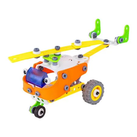 Klocki Elastyczne, Konstrukcyjne 163 El. Samochód, Quad, Helikopter, Samolot, Robot Do Rozkręcania I Skręcania 5w1-16