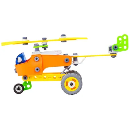 Klocki Elastyczne, Konstrukcyjne 163 El. Samochód, Quad, Helikopter, Samolot, Robot Do Rozkręcania I Skręcania 5w1-16