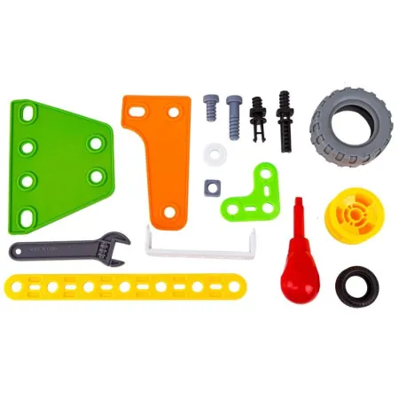 Klocki Elastyczne, Konstrukcyjne 163 El. Samochód, Quad, Helikopter, Samolot, Robot Do Rozkręcania I Skręcania 5w1-16