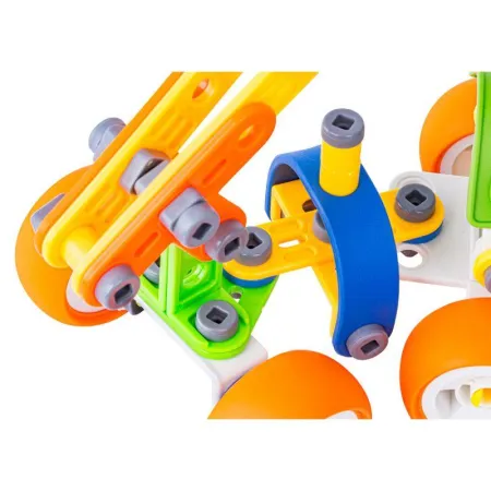 Klocki Elastyczne, Konstrukcyjne 167 El. Samochód, Auto, Helikopter, Samolot, Robot Do Rozkręcania I Skręcania 10w1-1