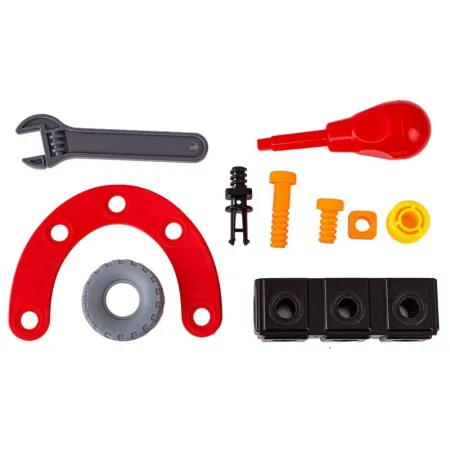 Klocki Elastyczne, Konstrukcyjne 40 El. Motocykl, Trójkołowy Pojazd Do Rozkręcania I Skręcania 2w1-1649418