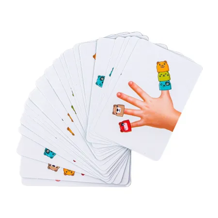 Gra Na Refleks Łapki, Paluszki W Górę, FINGERS UP GAME, Kolorowe Naparstki, Karty, Dzwonek, Kto Pierwszy-1649455