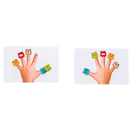 Gra Na Refleks Łapki, Paluszki W Górę, FINGERS UP GAME, Kolorowe Naparstki, Karty, Dzwonek, Kto Pierwszy-1649456