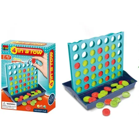Logiczna Gra Umysłowa Planszowa 4 In A Row, 4 w Rzędzie, Plansza + Żetony-1649495