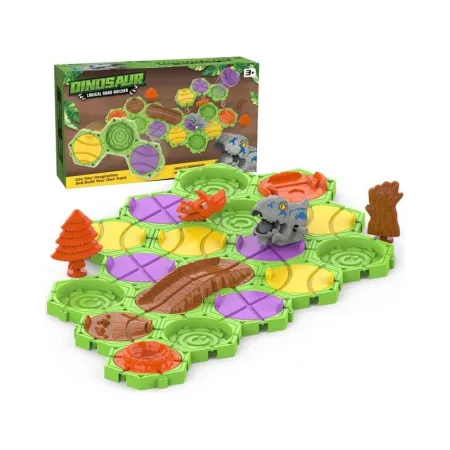 Gra Logiczna, Zbuduj Tor Dla Dinozaura, Trasa, Przeprawa Dla Dinozaura, Klocki, Tor Przeszkód-1649518