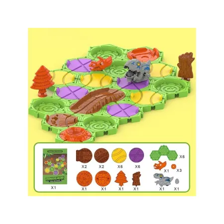 Gra Logiczna, Zbuduj Tor Dla Dinozaura, Trasa, Przeprawa Dla Dinozaura, Klocki, Tor Przeszkód-1649520