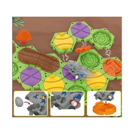 Gra Logiczna, Zbuduj Tor Dla Dinozaura, Trasa, Przeprawa Dla Dinozaura, Klocki, Tor Przeszkód-1649521