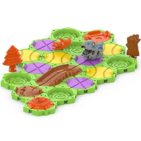 Gra Logiczna, Zbuduj Tor Dla Dinozaura, Trasa, Przeprawa Dla Dinozaura, Klocki, Tor Przeszkód-1649523