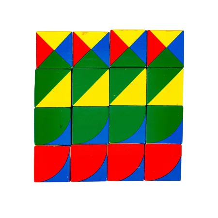 DREWNIANE KLOCKI, Karty, Edukacyjna Układanka Dla Dzieci, Kolorowe-1649542