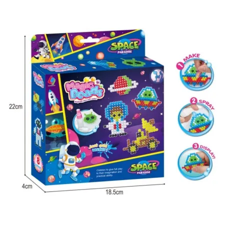 Koraliki Wodne KOSMOS, Ufo, Statek Kosmiczny, Zestaw, Akcesoria-1649579